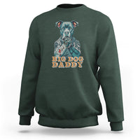 Dog Dad Sweatshirt Pitbull Dog Tattoo I Love Dad Father's Day Dog Lover - Wonder Print Shop