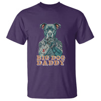 Dog Dad T Shirt Pitbull Dog Tattoo I Love Dad Father's Day Dog Lover - Wonder Print Shop