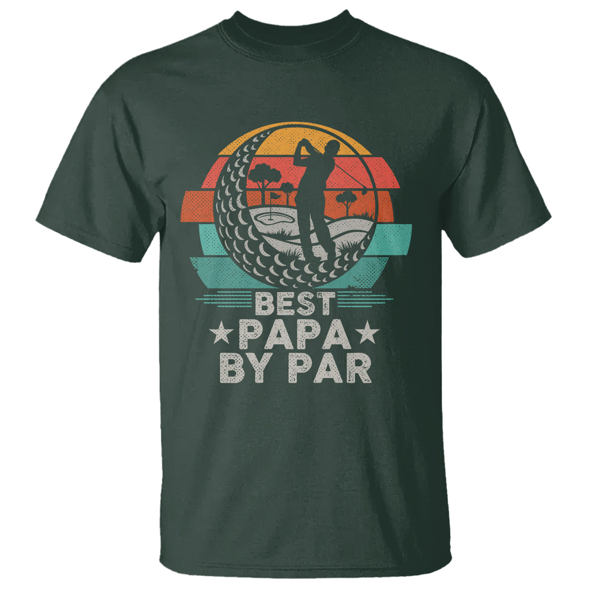 Golf Dad T Shirt Funny Best Papa By Par Golf Player Dad Father's Day - Wonder Print Shop