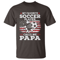 Soccer Dad T Shirt My Favorite Soccer Player Calls Me Papa Father's Day - Wonder Print Shop