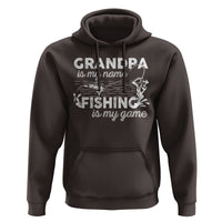 Funny Grandpa Fishing Hoodie Grandpa is My Name Fishing is My Game Father's Day - Wonder Print Shop