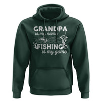 Funny Grandpa Fishing Hoodie Grandpa is My Name Fishing is My Game Father's Day - Wonder Print Shop