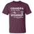 Funny Grandpa Fishing T Shirt Grandpa is My Name Fishing is My Game Father's Day - Wonder Print Shop