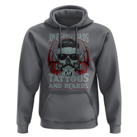 Father's Day Hoodie Awesome Dads Have Tattoos And Beards - Wonder Print Shop