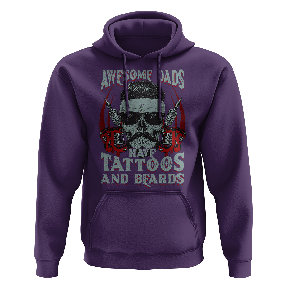 Father's Day Hoodie Awesome Dads Have Tattoos And Beards - Wonder Print Shop