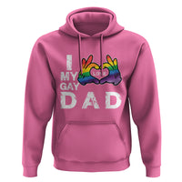 Father's Day LGBT Pride Hoodie I Love My Gay Dad - Wonder Print Shop