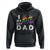 Father's Day LGBT Pride Hoodie I Love My Gay Dad - Wonder Print Shop