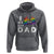 Father's Day LGBT Pride Hoodie I Love My Gay Dad - Wonder Print Shop