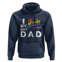 Father's Day LGBT Pride Hoodie I Love My Gay Dad - Wonder Print Shop