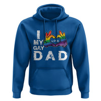 Father's Day LGBT Pride Hoodie I Love My Gay Dad - Wonder Print Shop