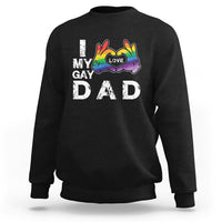Father's Day LGBT Pride Sweatshirt I Love My Gay Dad - Wonder Print Shop