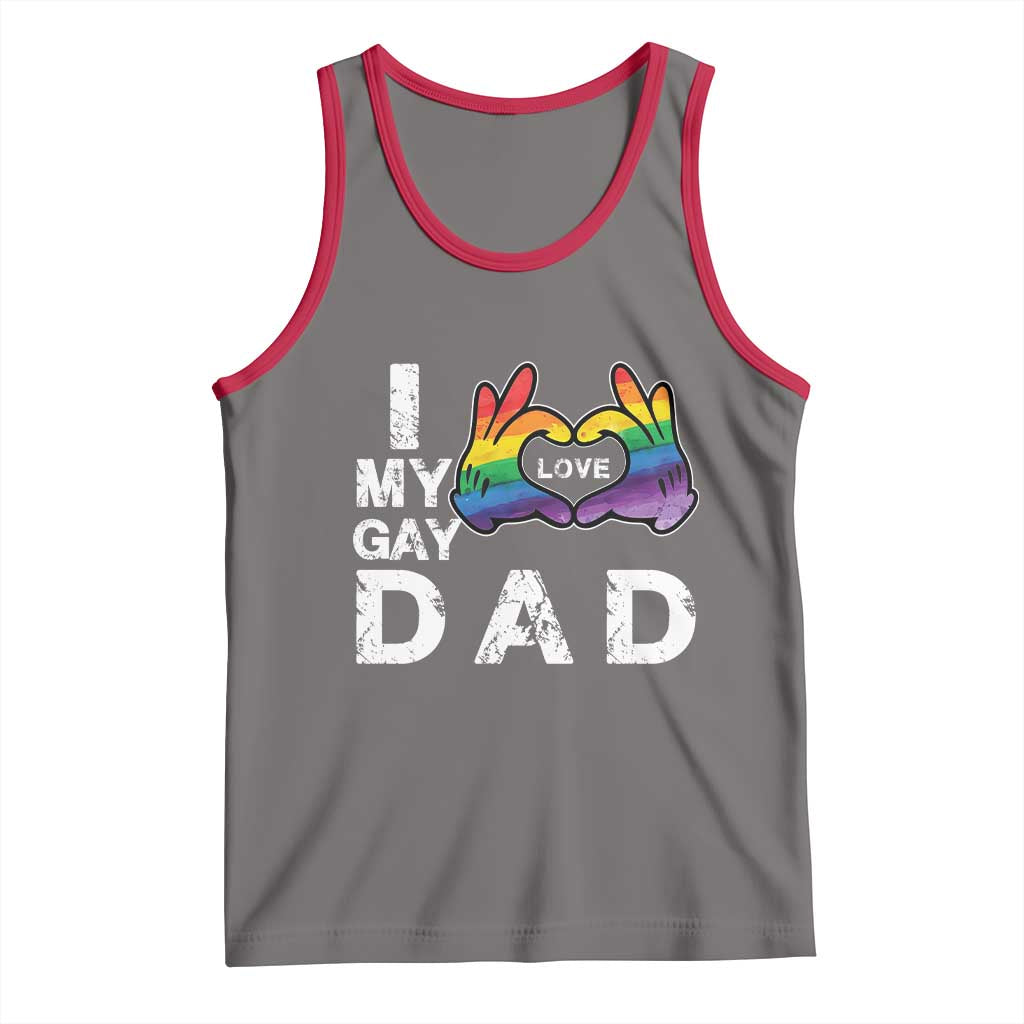 Father's Day LGBT Pride Tank Top I Love My Gay Dad