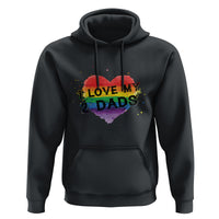 Father's Day LGBT Pride Hoodie I Love My Two Dads - Wonder Print Shop