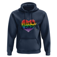 Father's Day LGBT Pride Hoodie I Love My Two Dads - Wonder Print Shop
