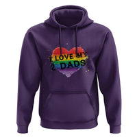 Father's Day LGBT Pride Hoodie I Love My Two Dads - Wonder Print Shop