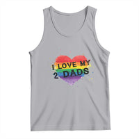 Father's Day LGBT Pride Tank Top I Love My Two Dads