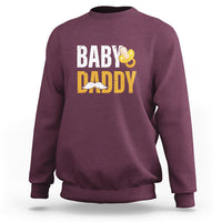 Funny New Dad Sweatshirt Baby Daddy First Time Father's Day - Wonder Print Shop