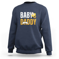 Funny New Dad Sweatshirt Baby Daddy First Time Father's Day - Wonder Print Shop