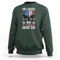 Father's Day Sweatshirt One Badass Bonus Dad Skull - Wonder Print Shop