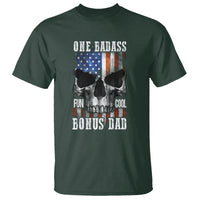 Father's Day T Shirt One Badass Bonus Dad Skull - Wonder Print Shop