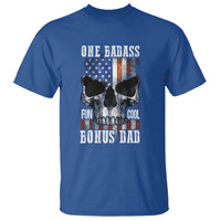 Father's Day T Shirt One Badass Bonus Dad Skull - Wonder Print Shop