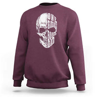 Father's Day Sweatshirt One Badass Bonus Dad Skull - Wonder Print Shop