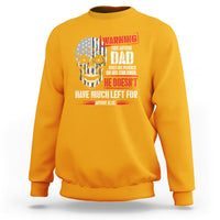 Autism Awareness Sweatshirt Warning This Autism Dad Uses His Patience On His Children Father's Day - Wonder Print Shop