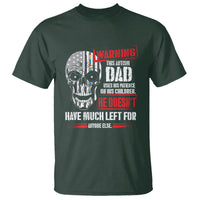Autism Awareness T Shirt Warning This Autism Dad Uses His Patience On His Children Father's Day - Wonder Print Shop