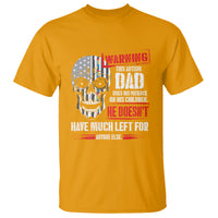 Autism Awareness T Shirt Warning This Autism Dad Uses His Patience On His Children Father's Day - Wonder Print Shop
