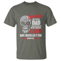 Autism Awareness T Shirt Warning This Autism Dad Uses His Patience On His Children Father's Day - Wonder Print Shop