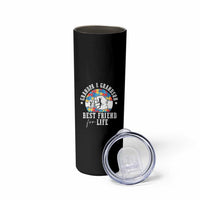 Autism Awareness Skinny Tumbler Grandpa Grandson Best Friend For Life Father's Day