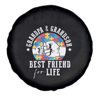 Autism Awareness Spare Tire Cover Grandpa Grandson Best Friend For Life Father's Day