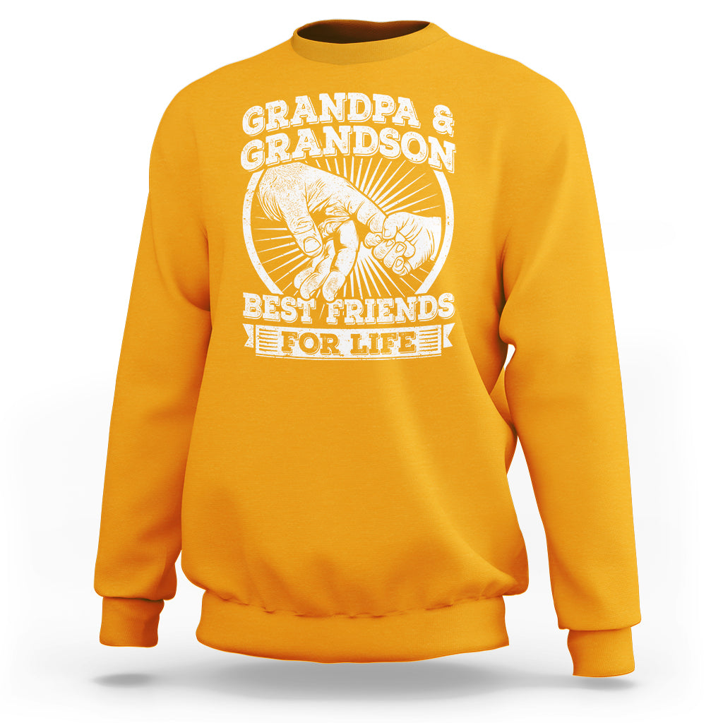 Father's Day Sweatshirt Grandpa Grandson Best Friend for Life - Wonder Print Shop