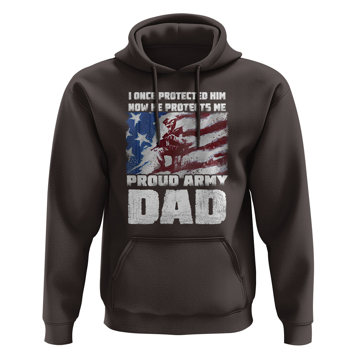 Father's Day Hoodie I Once Protected Him Now He Protects Me Proud Army Dad - Wonder Print Shop