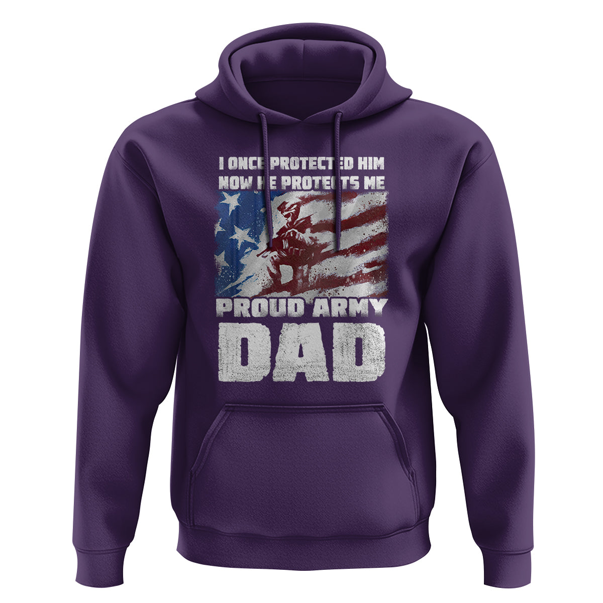 Father's Day Hoodie I Once Protected Him Now He Protects Me Proud Army Dad - Wonder Print Shop