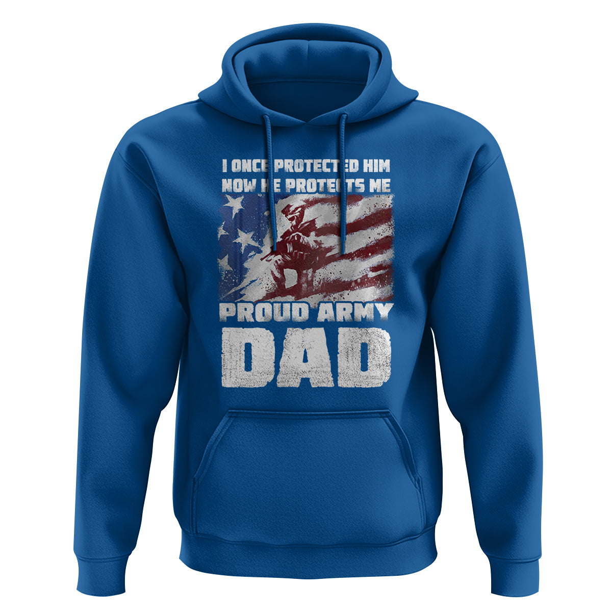 Father's Day Hoodie I Once Protected Him Now He Protects Me Proud Army Dad - Wonder Print Shop