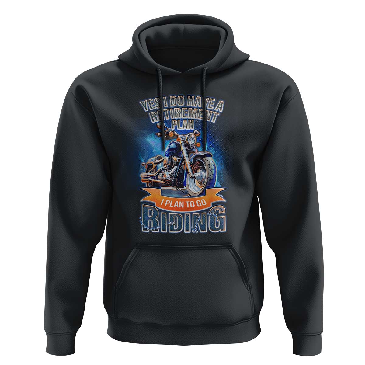 Retirement Plan Motorcycle Lover Hoodie I Plan To Go  Riding Rider - Wonder Print Shop