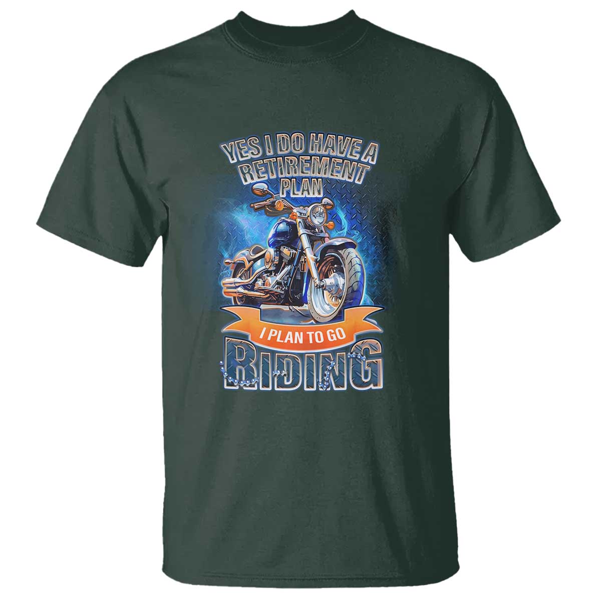 Retirement Plan Motorcycle Lover T Shirt I Plan To Go  Riding Rider - Wonder Print Shop