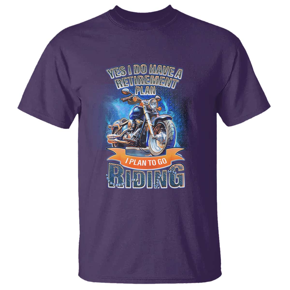 Retirement Plan Motorcycle Lover T Shirt I Plan To Go  Riding Rider - Wonder Print Shop