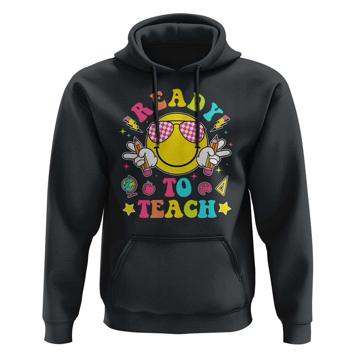 Funny Ready To Teach Teacher Back To School Hoodie - Wonder Print Shop