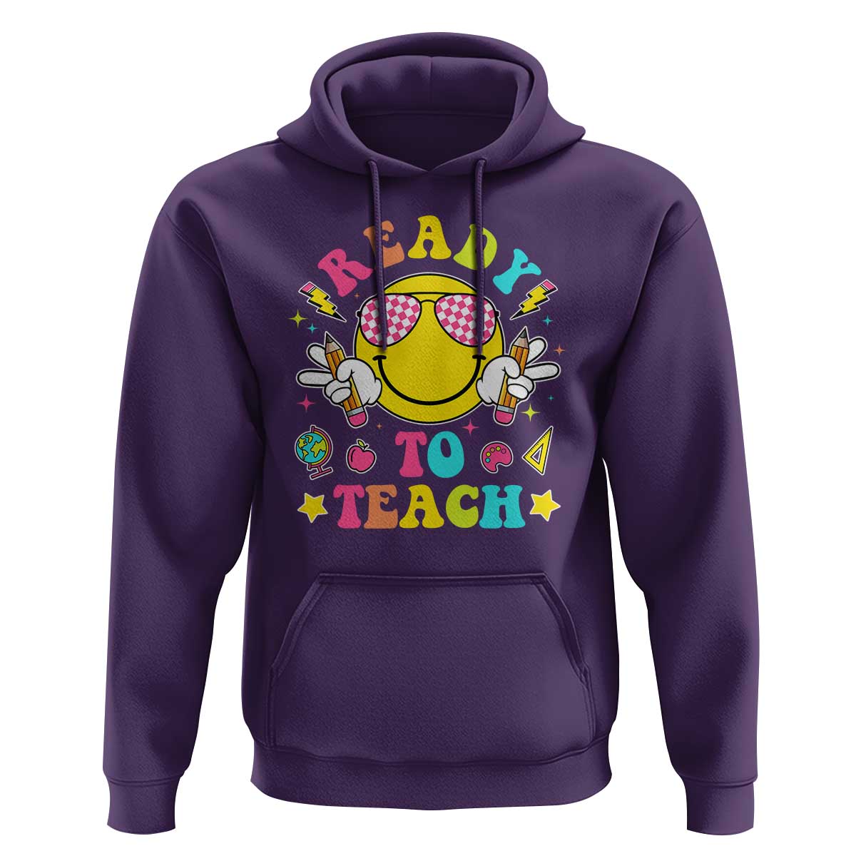 Funny Ready To Teach Teacher Back To School Hoodie - Wonder Print Shop