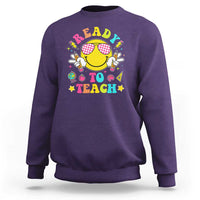 Funny Ready To Teach Teacher Back To School Sweatshirt - Wonder Print Shop