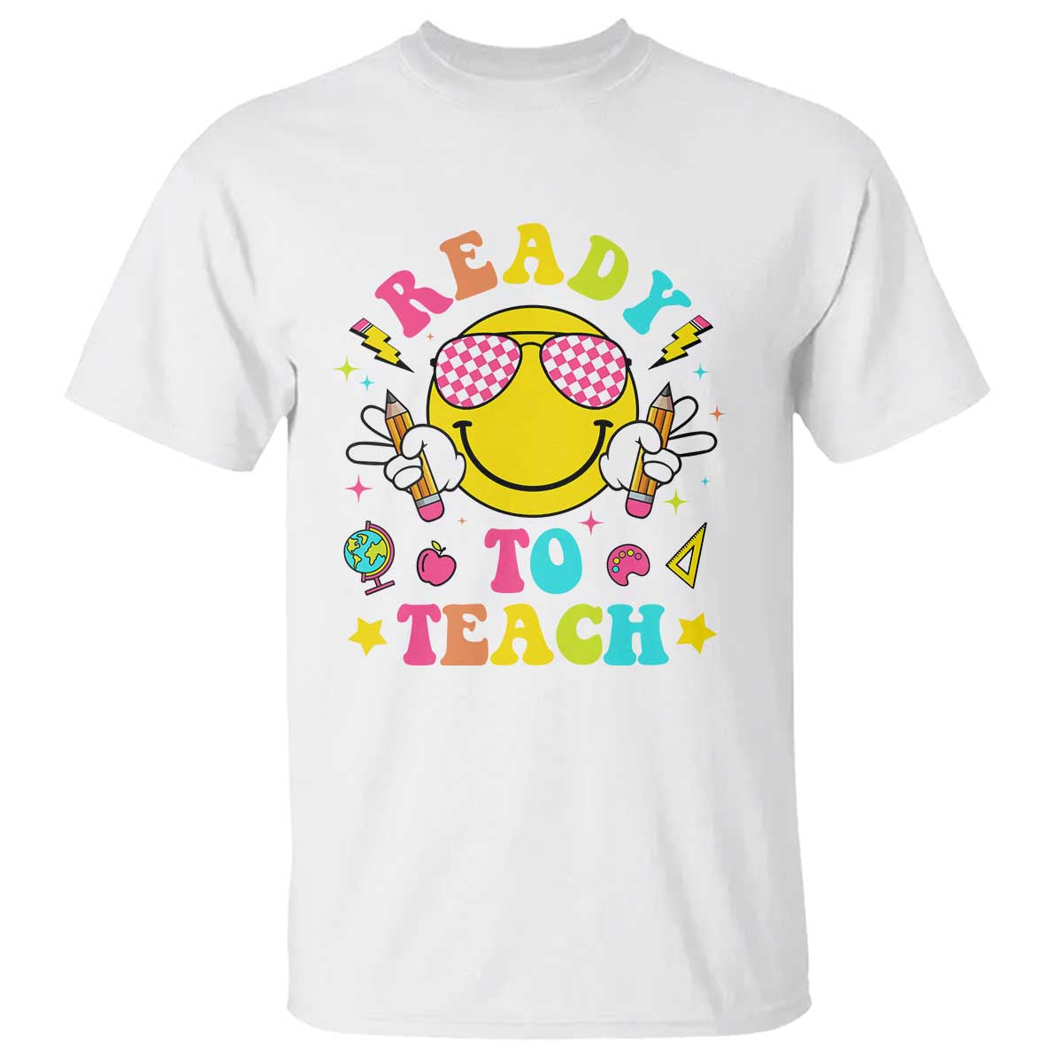 Funny Ready To Teach Teacher Back To School T Shirt - Wonder Print Shop
