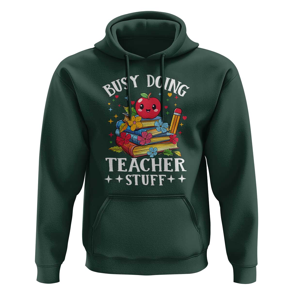 Funny Busy Doing Teacher Stuff Retro Hoodie - Wonder Print Shop