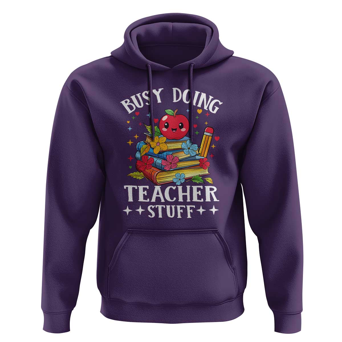 Funny Busy Doing Teacher Stuff Retro Hoodie - Wonder Print Shop