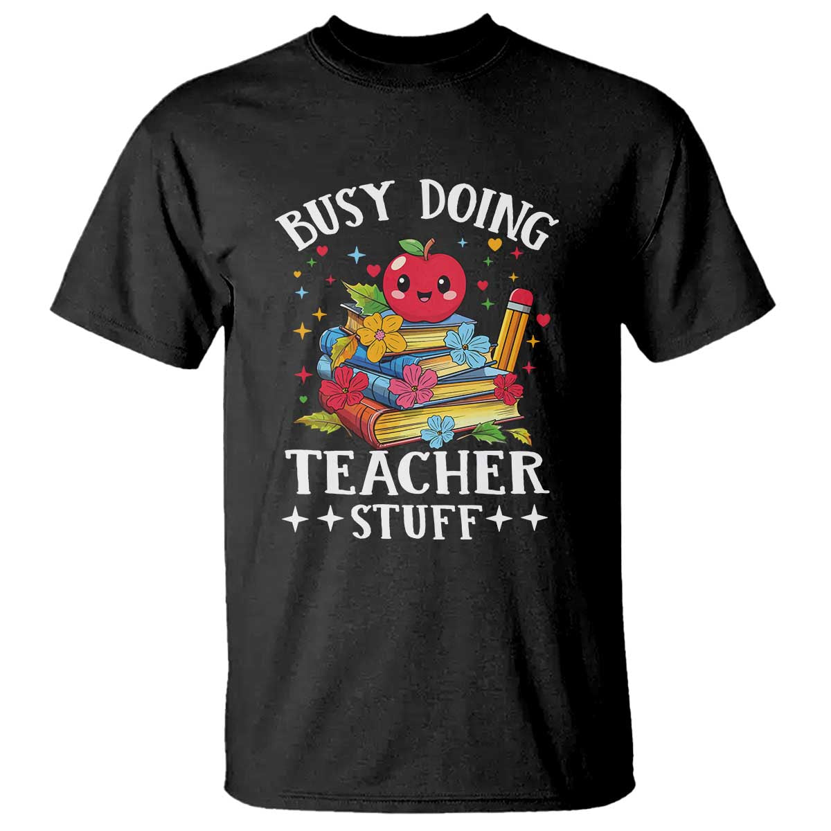 Funny Busy Doing Teacher Stuff Retro T Shirt - Wonder Print Shop