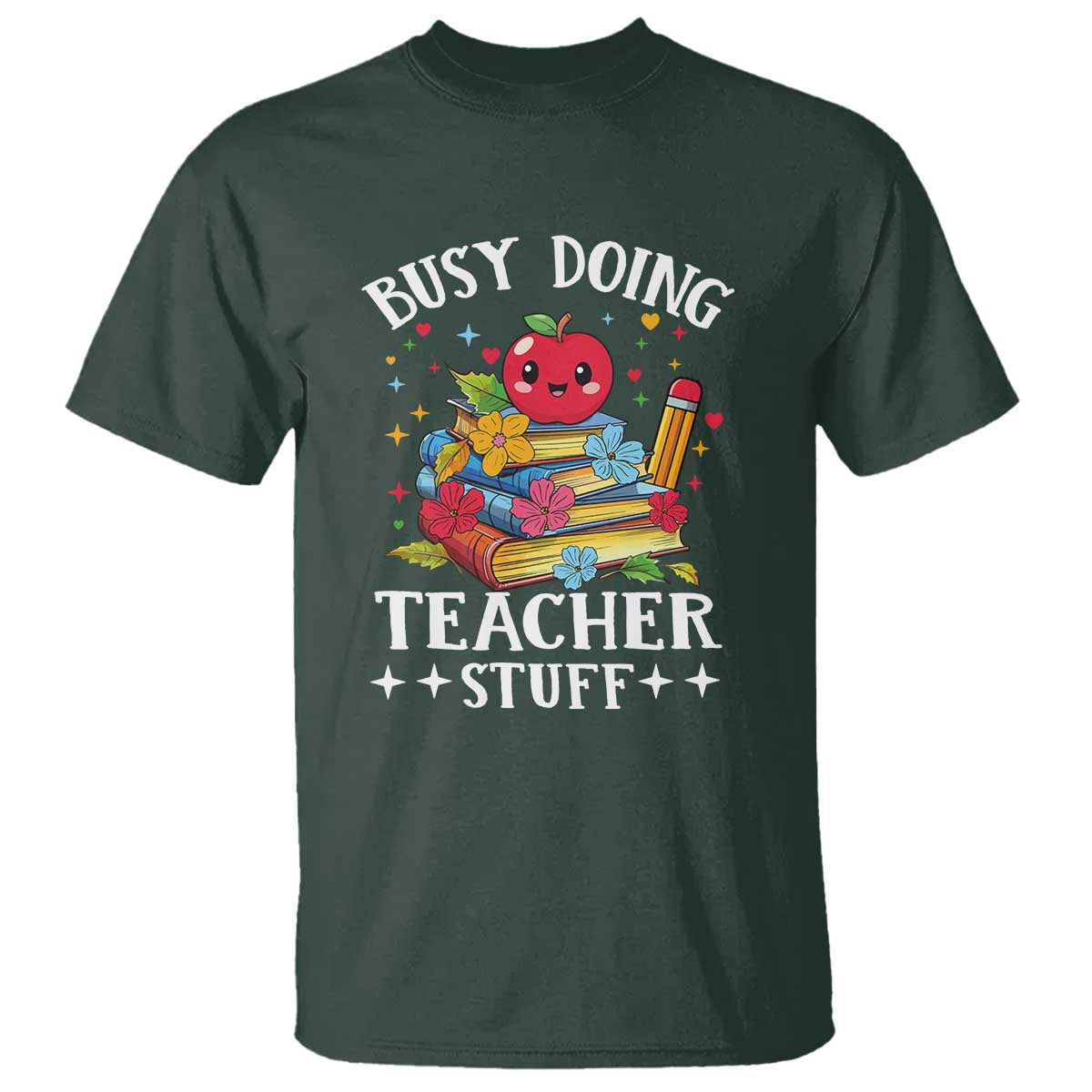 Funny Busy Doing Teacher Stuff Retro T Shirt - Wonder Print Shop