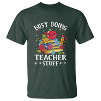 Funny Busy Doing Teacher Stuff Retro T Shirt - Wonder Print Shop