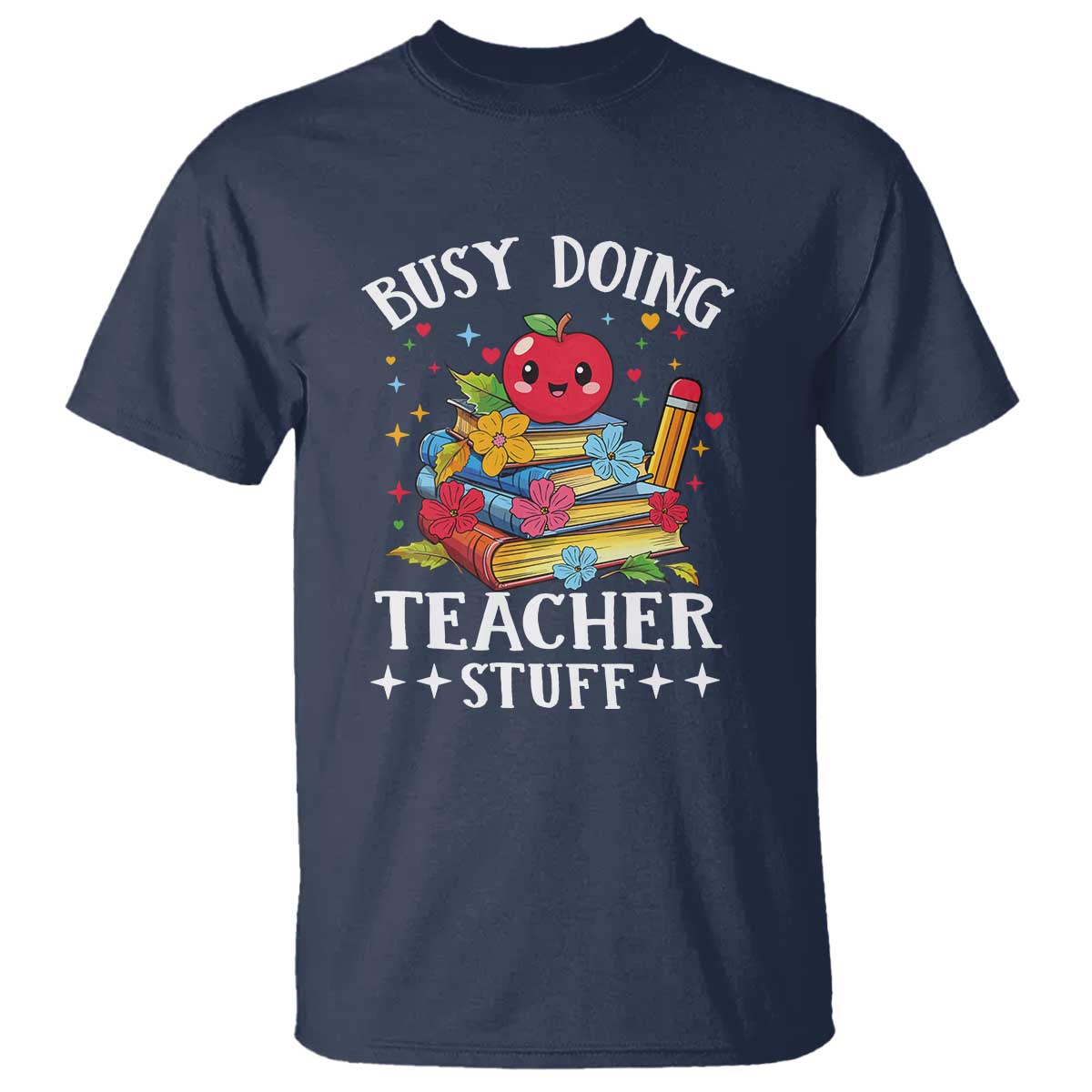 Funny Busy Doing Teacher Stuff Retro T Shirt - Wonder Print Shop