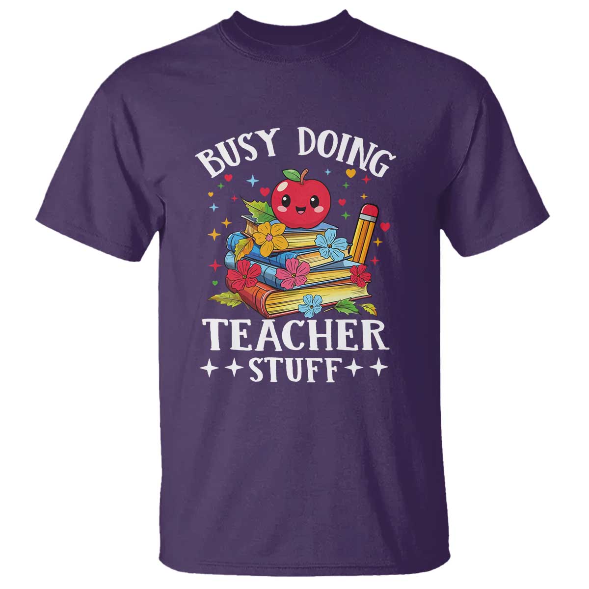 Funny Busy Doing Teacher Stuff Retro T Shirt - Wonder Print Shop